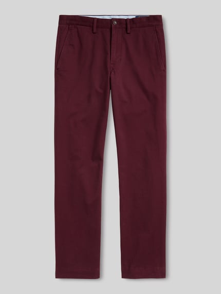 Produktfoto, Gerade Hose aus Baumwoll-Mix von Polo Ralph Lauren in dunklem Rot, glatte Struktur, Herren Gerade Hose von Polo Ralph Lauren