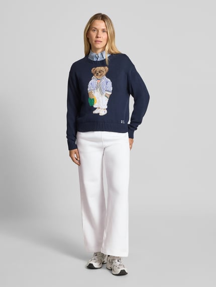 Polo Ralph Lauren Sweatpants mit elastischem Bund Weiss 1