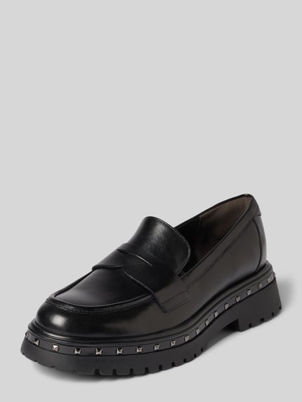 Tamaris Loafer aus echtem Leder Black 1