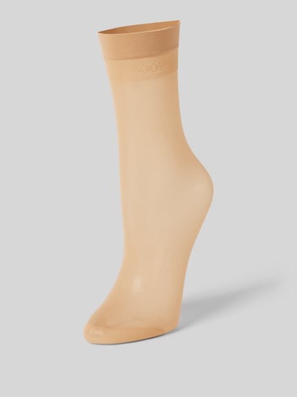 JOOP! COLLECTION Sokken met label-stiksel Beige - 1