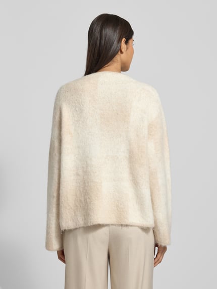 someday. Sweter z dzianiny o kroju loose fit z dodatkiem wełny Model 'Teonie' Beżowy melanż 5