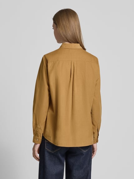 Marc O'Polo Regular Fit Hemdbluse aus Baumwoll-Lyocell-Mix Sand 5