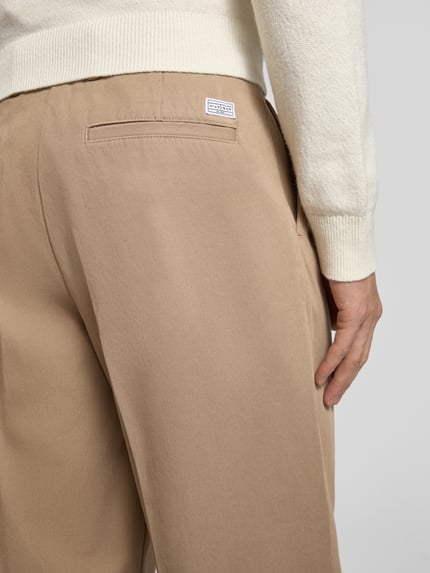 Tommy Hilfiger Weite Fit Hose aus reiner Baumwolle Modell 'MURRAY' Beige 3