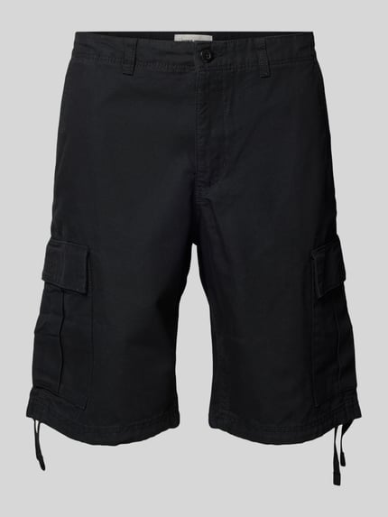 JACK & JONES Szorty cargo o kroju regular fit ze szlufkami na pasek model ‘COLE BARKLEY’ Czarny 2