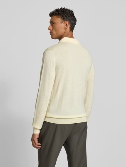 Cruna Strickpolo aus reiner Wolle Offwhite 5