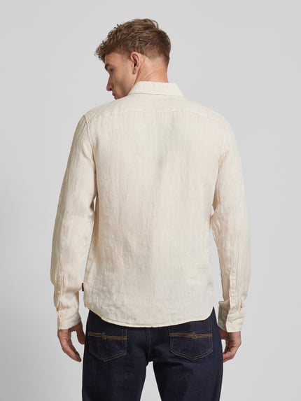Michael Kors Slim Fit Freizeithemd aus Leinen Khaki 5