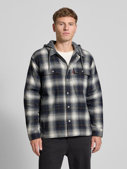 Levi's® Hemdjacke mit Kapuze Modell 'FRANCISCO' Black 4