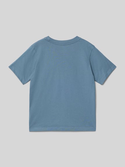 Productfoto, Regular Fit T-shirt met logoprint model 'Estar' van JACK & JONES, puur katoen, ronde hals, ruglengte maat 140: 50 cm