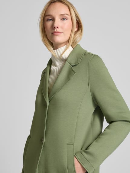 s.Oliver RED LABEL Płaszcz ze scuby o kroju regular fit z odpinanym kapturem z pikowaniem Khaki 3