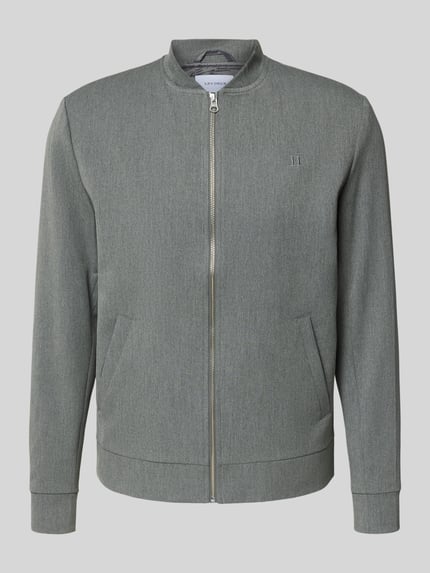 Les Deux Jacke mit Stehkragen Modell 'Como' Mittelgrau Melange 2