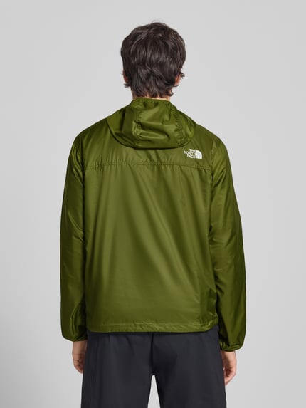 The North Face Windbreaker mit Logo und Reißverschlusstaschen Oliv 5