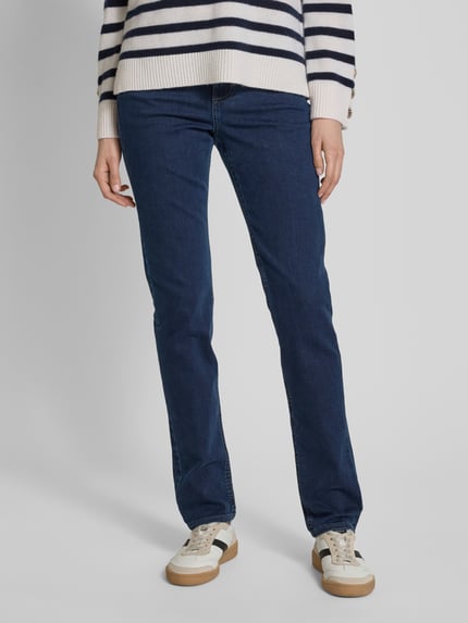 ANGELS Straight Fit Jeans mit 5-Pocket-Design Modell 'CICI' Blau 4