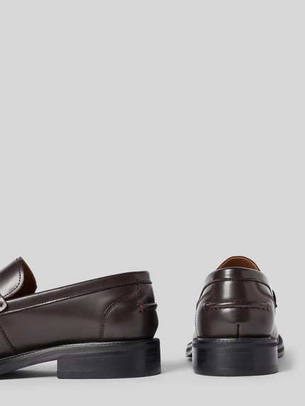 Selected Loafers van echt rundleer model 'BOBBY' Donkerbruin - 2