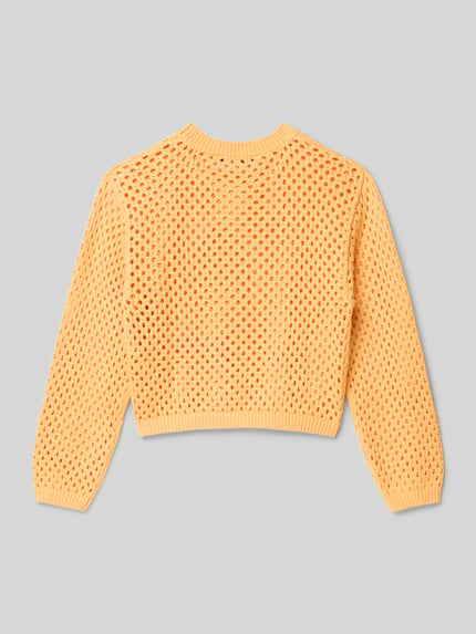Garcia Strickpullover mit gerippten Abschlüssen Orange 3