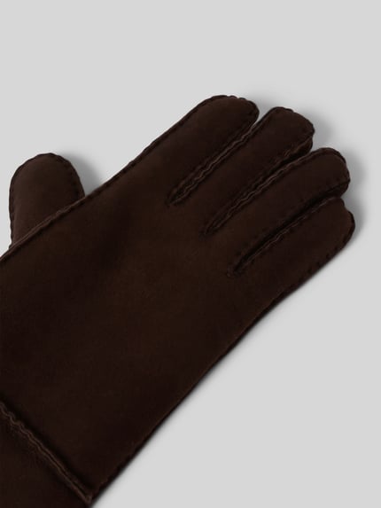 Roeckl Handschuhe aus echtem Seidenlammfell Modell 'BERGEN' Dunkelbraun 3