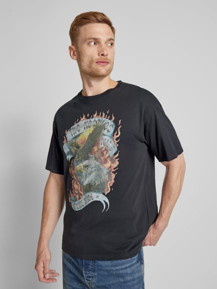The Kooples Regular Fit T-Shirt aus reiner Baumwolle Black 3