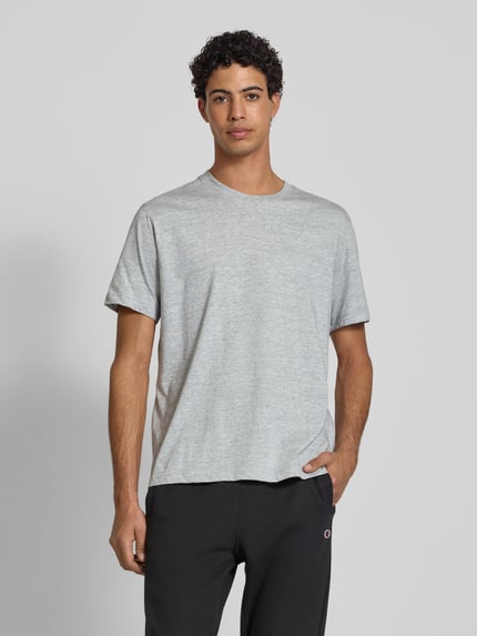 Champion T-Shirt mit Logo-Badge im 2er-Pack Hellgrau Melange 4