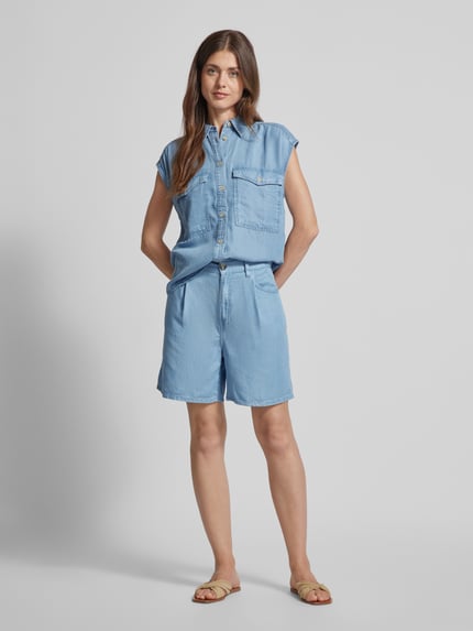 MANGO Regular Fit Shorts in Denim-Optik Modell 'ALESSIA' Jeansblau 1
