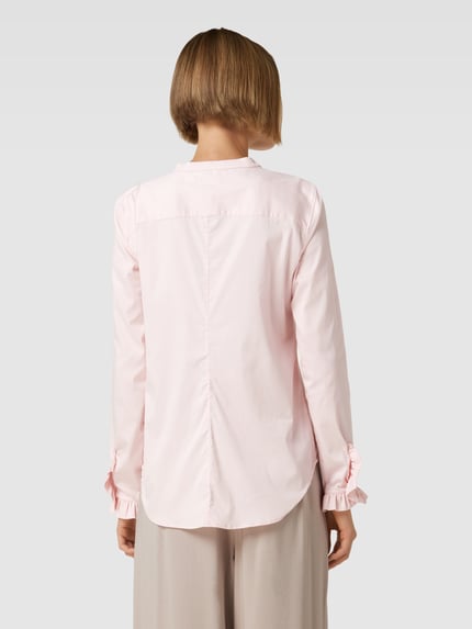 MOS MOSH Blouse met opstaande kraag, model 'Mattie' Lichtroze - 5
