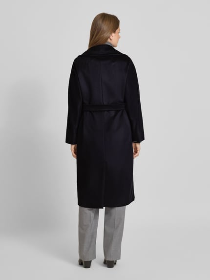Weekend Max Mara Płaszcz wełniany o kroju regular fit z czystej, żywej wełny model ‘RESINA’ Granatowy 5