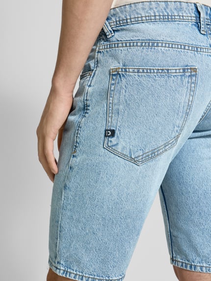 Tom Tailor Denim Slim Fit Jeansshorts mit 5-Pocket-Design Mittelgrau 3