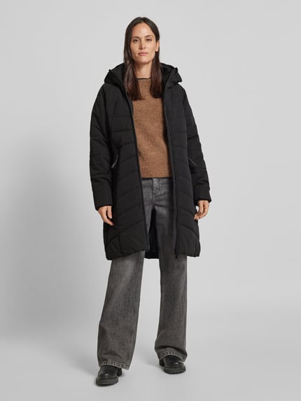 ragwear Płaszcz pikowany z dwustronnym zamkiem błyskawicznym model ‘Dizzie’ BLACK 1