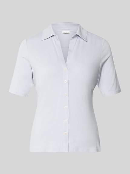 Marc O'Polo Regular Fit 3/4-Shirt aus Viskose-Mix Hellblau 2