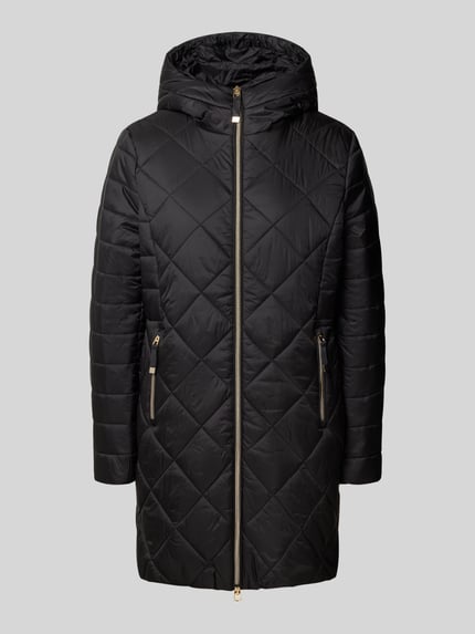 Christian Berg Woman Selection Steppmantel mit Kapuze Black 1