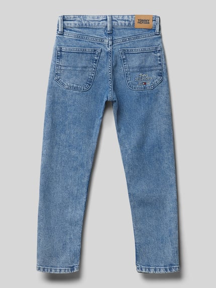 Tommy Hilfiger Kids Straight fit jeans in 5-pocketmodel Blauw - 3