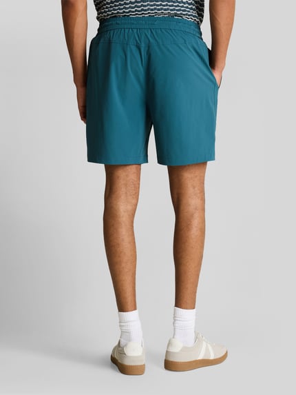 Tom Tailor Denim Relaxed Fit Sweatshorts mit Tunnelzug Petrol 5