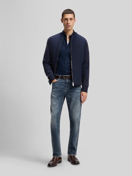 BOSS Straight Fit Jeans mit 5-Pocket-Design Modell 'C-OGDEN' Blau 1