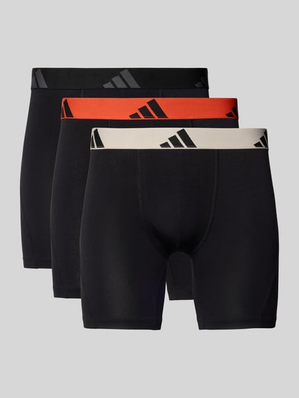 adidas Sportswear Obcisłe bokserki o kroju slim fit z wyhaftowanym logo Model 'Active' w Zestaw 3 szt. Czarny 1