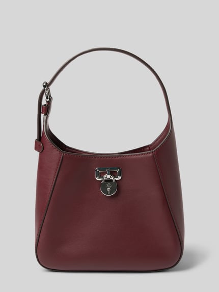 Lauren Ralph Lauren Handtas van rundleer met draagband Bordeaux - 2