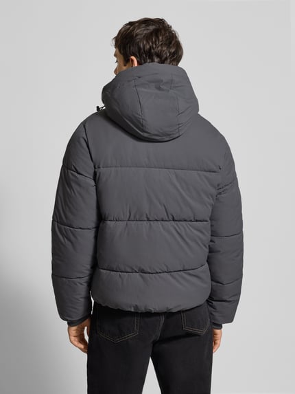 JACK & JONES Regular fit buffer jacket met capuchon Model 'Jorve' Antraciet - 5
