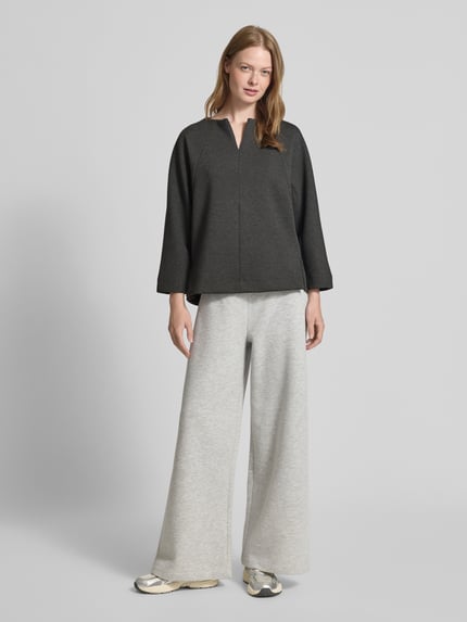 Rich & Royal Flared Fit Sweatpants mit Ziersteinbesatz Hellgrau 1