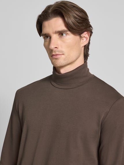 Tom Tailor Regular fit coltrui van katoenmix Middenbruin - 3