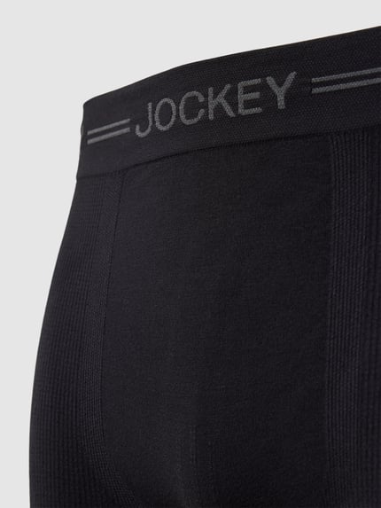 Jockey Boxershort met label in band in een set van 3 stuks, model 'EVERYDAY SEAMLESS' Zwart - 2