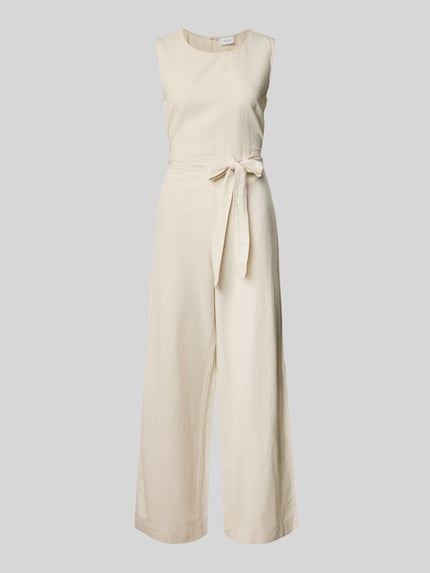 VILA Jumpsuit met druppelvormig rugdecolleté aan de achterkant Beige - 2