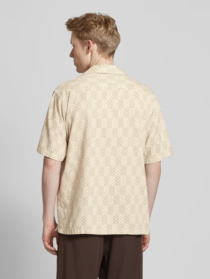 JACK & JONES Regular Fit Freizeithemd mit Resortkragen Modell 'BLUVINCENT' Beige 5