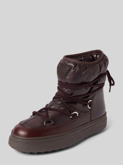 GANT Schnürstiefel mit Label-Detail Dunkelbraun 1