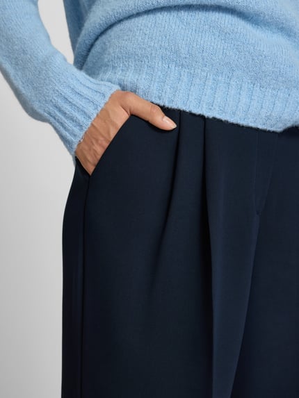 Rich & Royal Stoffen broek met achterzak Marineblauw - 3