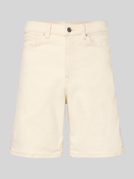 Selected Regular Fit Jeansshorts aus Baumwoll-Mix Modell 'ALEX' Sand 2