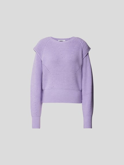 Iro Sweter w dzianinowym wyglądzie Lawendowy 2