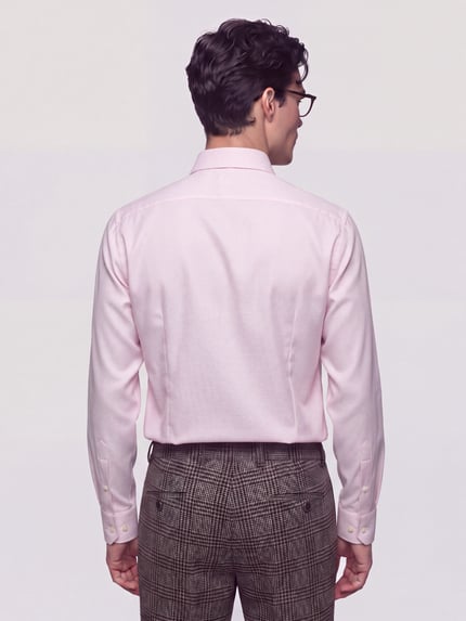 BOSS Koszula o kroju slim fit biznesowa z czystej bawełny model 'H-Hank-K' Różowawy 5