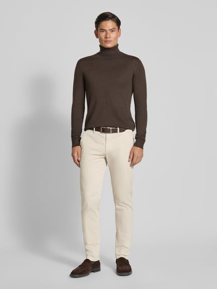 Marc O'Polo Shaped fit chino van katoenmix, model 'STIG' Beige - 1
