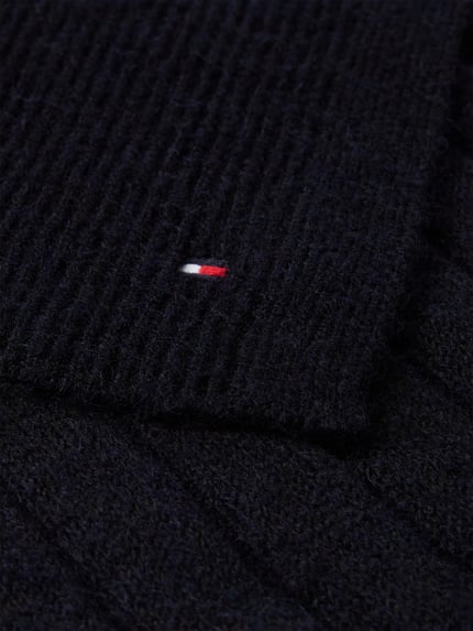 Tommy Hilfiger Sjaal met wolgehalte Marineblauw - 2