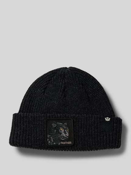 GOORIN BROS. Beanie mit Motiv-Patch Modell 'THE PANTHER BEANIE' Anthrazit Melange 1