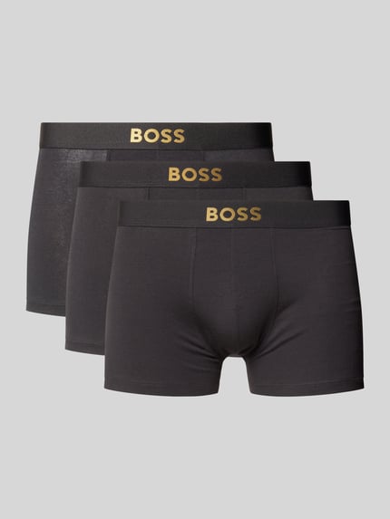 BOSS Pants mit elastischem Bund im 3er-Pack Marine 1