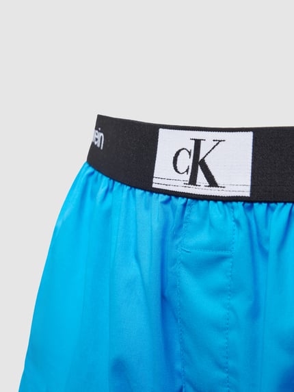 Calvin Klein Underwear Regular Fit Shorts mit elastischem Label-Bund Modell '1996' Blau 2