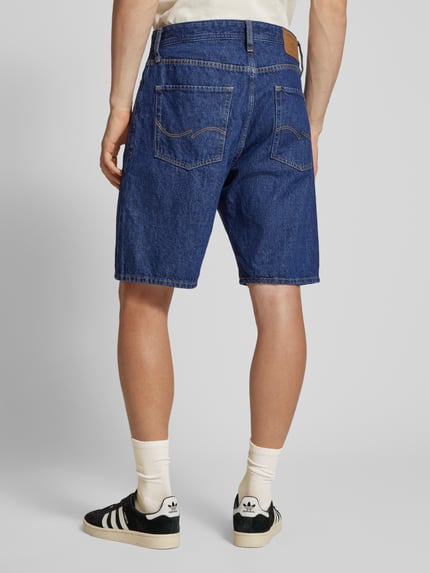 JACK & JONES Baggy fit korte jeans in 5-pocketmodel, model 'ALEX' Donkerblauw - 5
